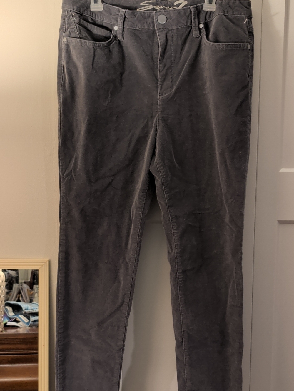 Seven7 Corduroy Pants in Charcoal